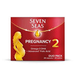 Seven Seas Pregnancy Vitamins with Omega-3 DHA and Advanced* Folic Acid - Duo Pack - 28 Capsules + 28 Tablets