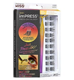Kiss imPRESS Press-On Falsies No-Glue False Eyelash Clusters Kit Natural