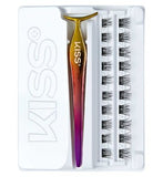 Kiss imPRESS Press-On Falsies No-Glue False Eyelash Clusters Kit Natural