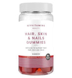 Myvitamins Vegan Hair Skin and Nails Gummies, Strawberry, 60 Gummies