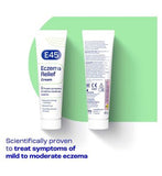 E45 Eczema Relief Cream 60g – To Treat Symptoms of Eczema – Reduces itching and redness – Emollient Cream – Steroid free