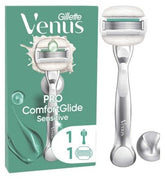 Gillette Venus Pro ComfortGlide Sensitive Razor 1 Refill Razor Cartridges<br/>