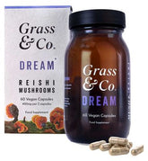 Grass & Co. DREAM Reishi Mushrooms with Magnesium + Sage, 60 Vegan Capsules