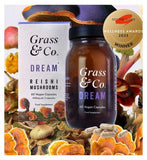 Grass & Co. DREAM Reishi Mushrooms with Magnesium + Sage, 60 Vegan Capsules