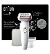 Braun Silk-épil 9, Epilator For Easy Hair Removal, Lasting Smooth Skin, 9-030