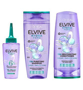 L’Oréal Paris Elvive Hydra Pure Scalp Serum, Shampoo & Conditioner Set for Oily Roots & Dehydrated Lengths