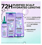 L’Oréal Paris Elvive Hydra Pure Scalp Serum, Shampoo & Conditioner Set for Oily Roots & Dehydrated Lengths