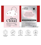 Silver Cloud Heart Print Satin Pillowcase Infused with Silver Ions