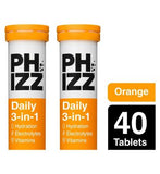 Phizz Orange 3-in-1 Hydration, Electrolytes and Vitamins Effervescent Bundle (40 Tablets)