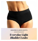 Jude Washable Absorbent Pants High Brief Black