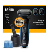 Braun Electric Shaver, Series 5, With SmartCare Center, 52-B7000cc, Blue