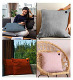 COZY UNA Wireless Heated Cushion 45 by 45cm Studio Orange