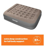 Silentnight Flocked Electric Pump Grey Airbed - King
