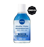 NIVEA Regenerating Micellar Water +5% Serum with Panthenol & Squalane for Tired & Sensitive Skin 400ml