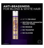 L'Oreal Paris Elnett hairspray, anti-brassiness for blonde & white hair - strong hold 200ml