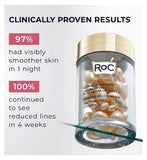 RoC RETINOL CORREXION Line Smoothing Night Serum Capsules for Visible Reduced Fine Lines & Wrinkles 30ct
