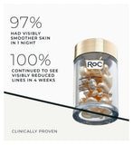 RoC RETINOL CORREXION Line Smoothing Night Serum Capsules for Visible Reduced Fine Lines & Wrinkles 30ct