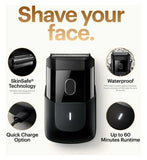 MANSCAPED The Handyman, Compact Face Shaver, Portable Men’s Travel Facial Hair Razor, Electric Foil Trimmer
