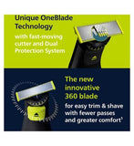 Philips OneBlade Pro 360 for Face & Body with 20-in-1 Adjustable Comb, Charging Stand, Travel Case & Extra 360 Blade - QP6652/61