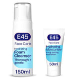 E45 Face Moisturiser Cream & Cleanser Bundle