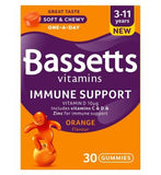 Bassetts Orange Flavour 3-11 Immune Support Vitamin Gummies 30 Pack