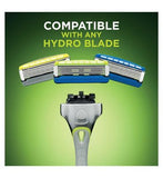 Wilkinson Sword Hydro 5 Sensitive Razor For Men with Aloe Vera to Reduce Irritation, 1 Men's Razor Handle + 4 Blades Refills