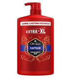 Old Spice Captain Men’s Shower Gel & Shampoo 1000ml Multi-Use 3-in-1 Hair-Face-Body Wash