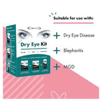 The Eye Doctor® Dry Eye Kit - Eye Mask, Eyelid Wipes & Eye Drops