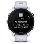 Garmin Forerunner® 255 Music, GPS Running Watch, White