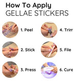 Gellae Gel Nail Sticker Aqua Pink Pearlescent