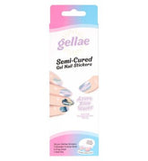 Gellae Gel Nail Sticker Azure Blue Waves