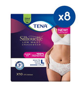 Tena Silhouette Pants Plus Large High Waist Cream 8s 8 Pack Bundle