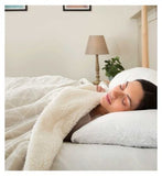 Dreamland Naptime Sherpa Electric Blanket Tartan Beige 180 x 135cm