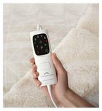 Dreamland Naptime Sherpa Electric Blanket Tartan Beige 180 x 135cm