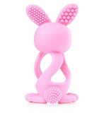 Bobbie Bunny Baby Teether Toy Rose Pink | Twist & Bounce Teething Toy