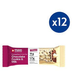 Maxi Nutrition Creamy Core Cookies & Milk Protein Bar 45G x 12 Bundle