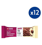 Maxi Nutrition Creamy Core Dark Chocolate And Coconut Protein Bar 45G x 12 Bundle