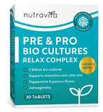 Nutravita Pre&Pro Bio Cultures with Vitamin B6 & Ashwagandha – 30 Capsules