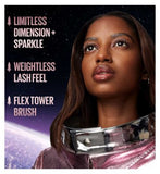 Maybelline Mascara Lash Sensational Glitter Sky High Volumizing & Thickening Eyelash Lengthening, Top Coat, Space Diamond