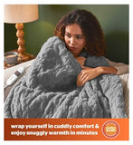 Silentnight Luxury Super Cosy 9-Heat Setting Heated Throw - Charcoal