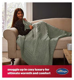 Silentnight Comfort Control Heated Throw - 9 Heat Settings - Sage