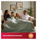 Silentnight Comfort Control Heated Throw - 9 Heat Settings - Sage