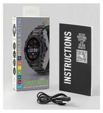 Reflex Active Series 38 Black Silicone Strap Sports Smart Calling Watch
