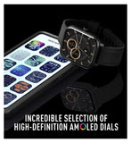 Reflex Active Series 44 Black Silicone Amoled GPS Sports Smart Calling Watch