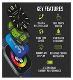Reflex Active Series 29 Amoled Blue Smart Calling Watch