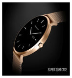 Reflex Active Series 42 Rose Gold Mesh and Pink Silicone Strap Amoled Ultra Slim Smart Calling Watch Set