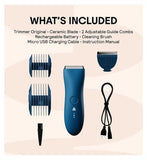 MERIDIAN Trimmer Original - Ocean, Electric Body Hair, Pubic Hair & Bikini Trimmer for Men & Women