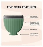 MERIDIAN Body Hair Trimmer Signature Ceramic Blade, Single Replacement Blade, Sage