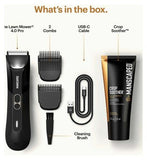 Manscaped The Lawn Mower 4.0 Pro Essentials Kit, Electric Body Hair Trimmer Shaving Set