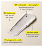 Skin + Me Hydration + Glow Serum, for Dry to Normal Skin, with Hyaluronic-7 and Collagen Amino Acid 12ml